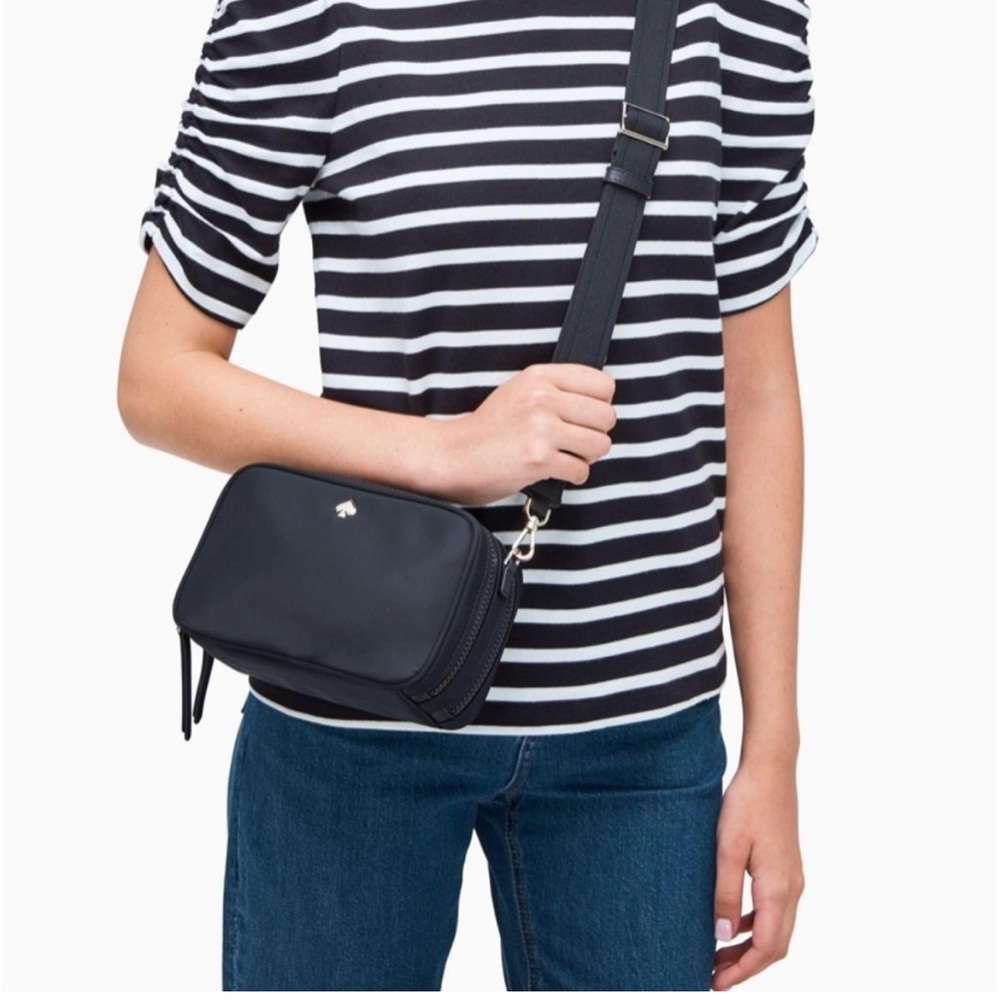 NWOT Kate Spade black small camera bag Jae